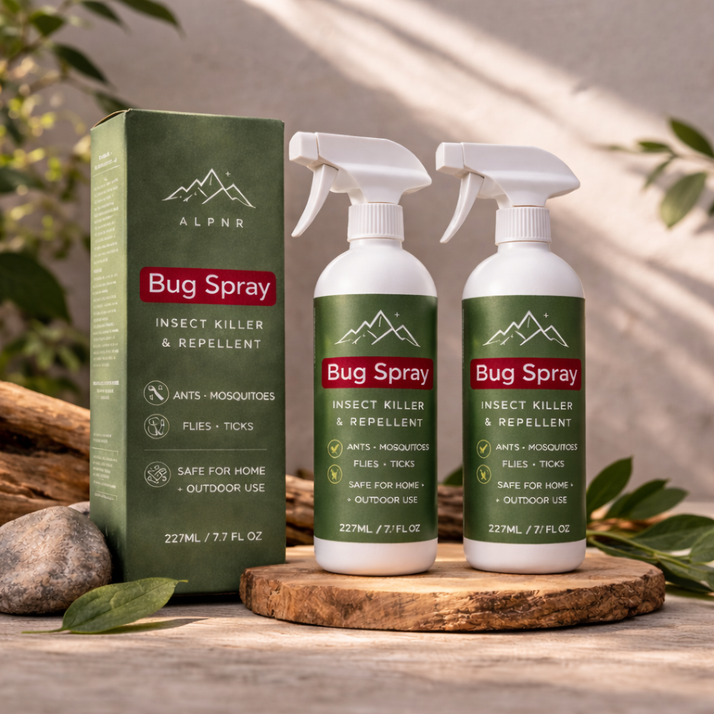 Outdoor insect repellent spray bottle and box (227ml)